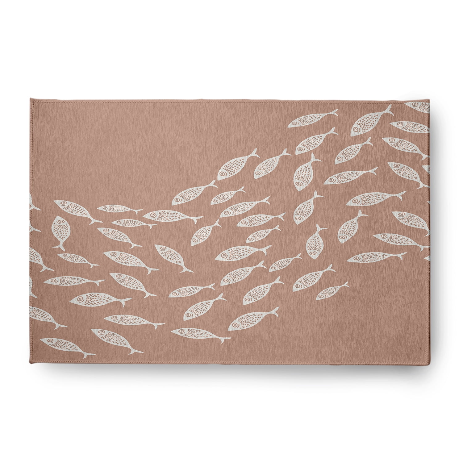 Simply Daisy 4' x 6' Escuela Nautical Chenille Rug, Mauve