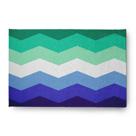 Simply Daisy 4' x 6' Gay Chevron Gay Chevron Chenille Indoor/Outdoor Rug