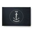 thumbnail image 1 of Simply Daisy 4' x 6' Gone Forever Overboard Nautical Chenille Rug, Shark Blue, 1 of 4