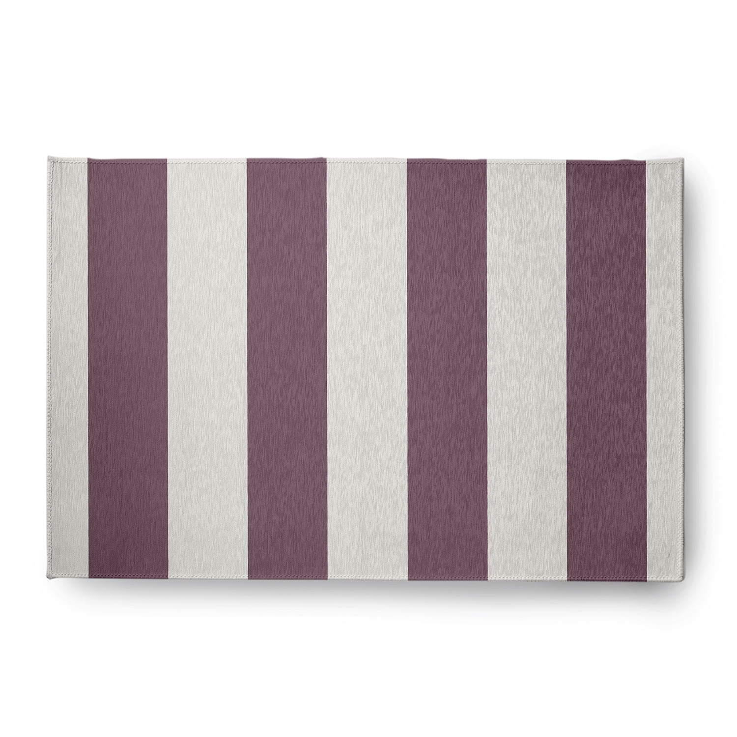 Simply Daisy 4' x 6' Graduated Stripe Chenille Rug, Dusty Purple