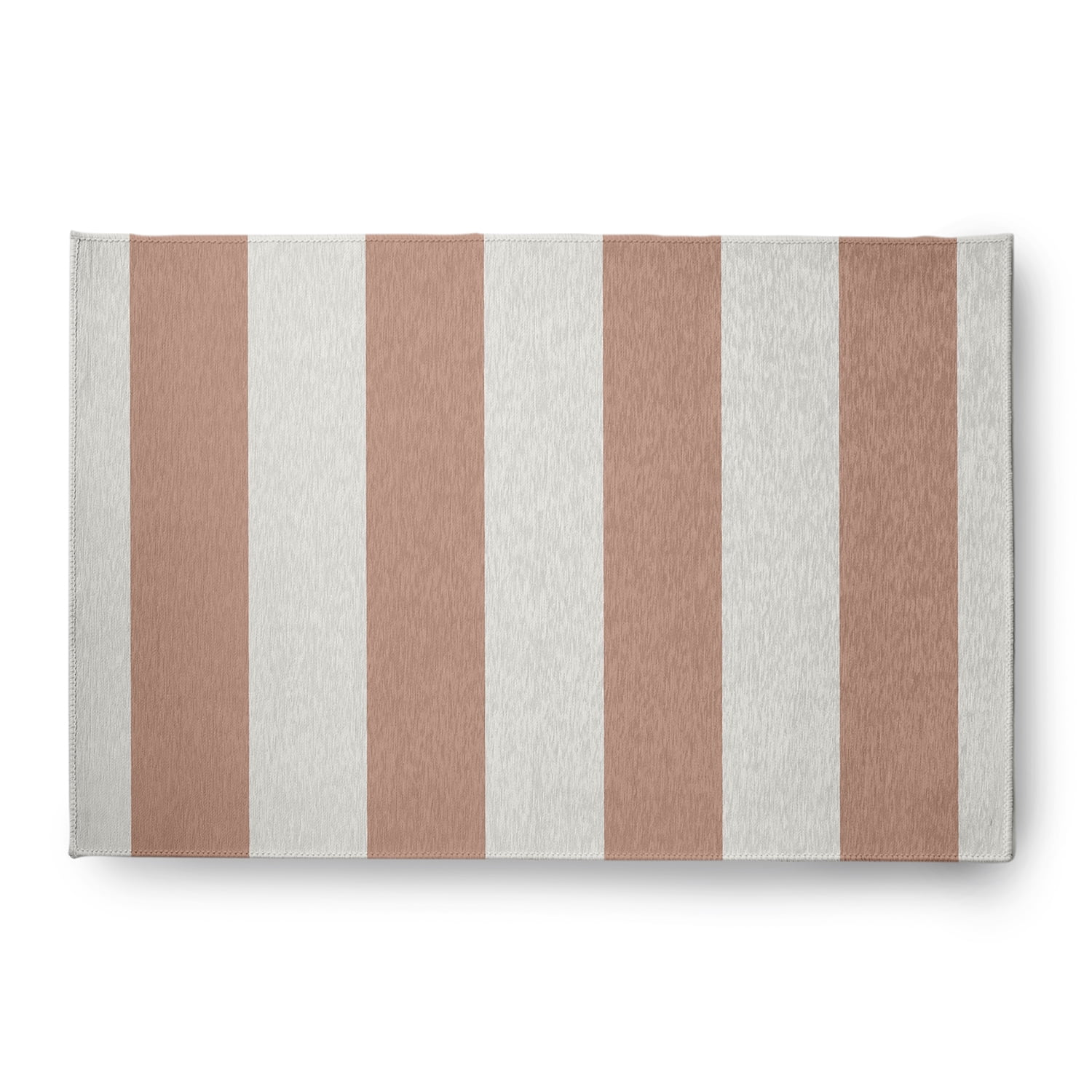 Simply Daisy 4' x 6' Graduated Stripe Chenille Rug, Mauve