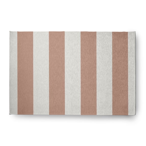 Simply Daisy 4' x 6' Graduated Stripe Chenille Rug, Mauve