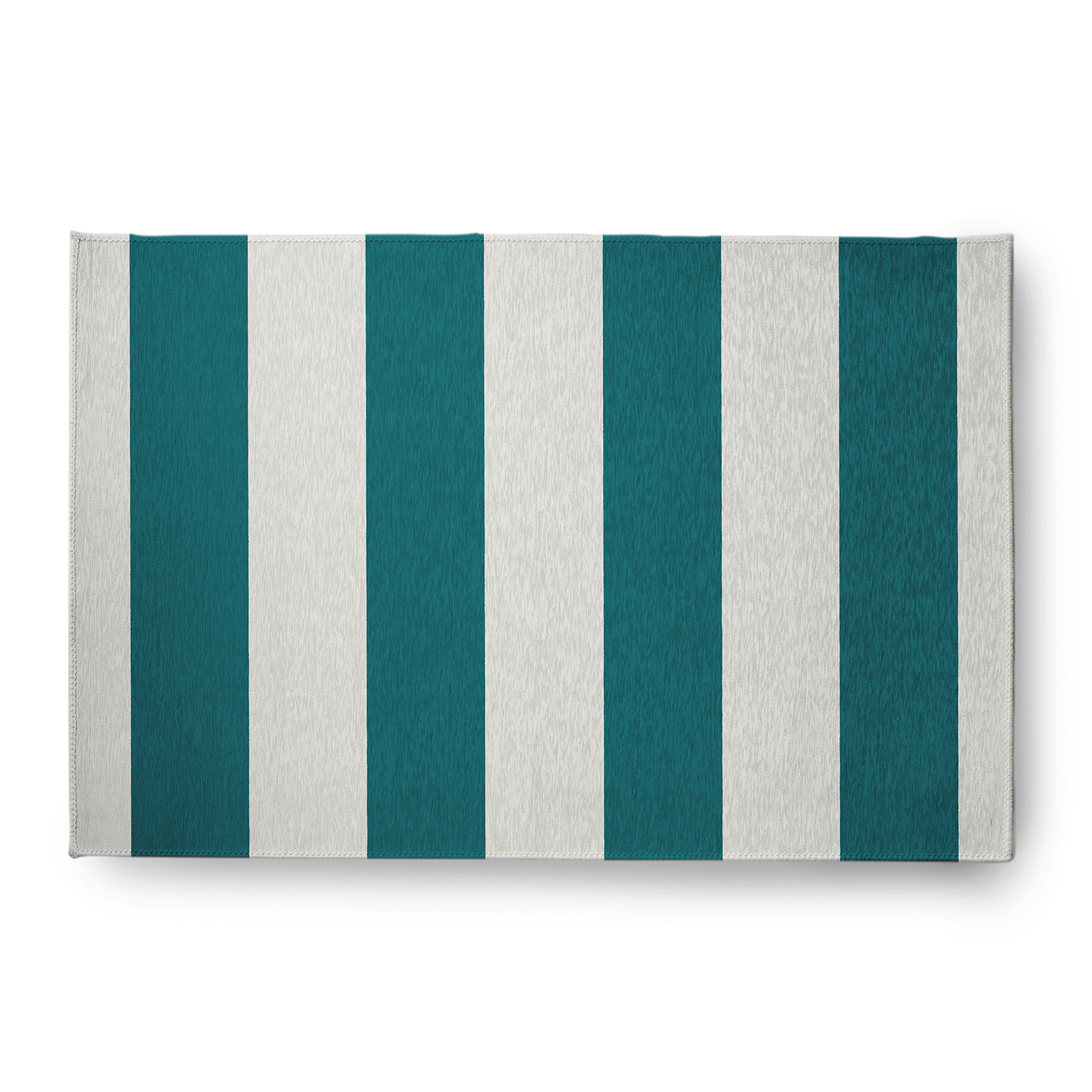 Simply Daisy 4' x 6' Graduated Stripe Chenille Rug, Ocean Teal