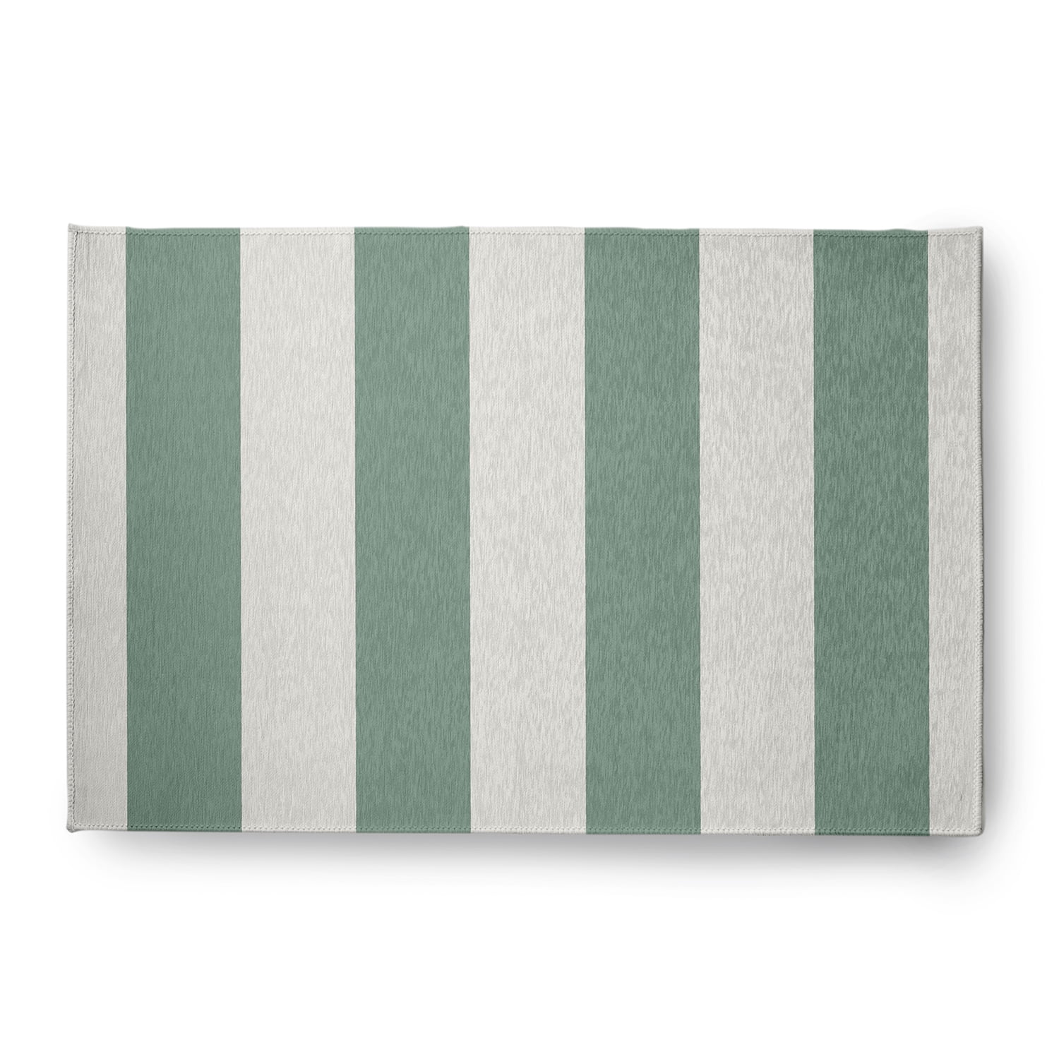 Simply Daisy 4' x 6' Graduated Stripe Chenille Rug, Sage