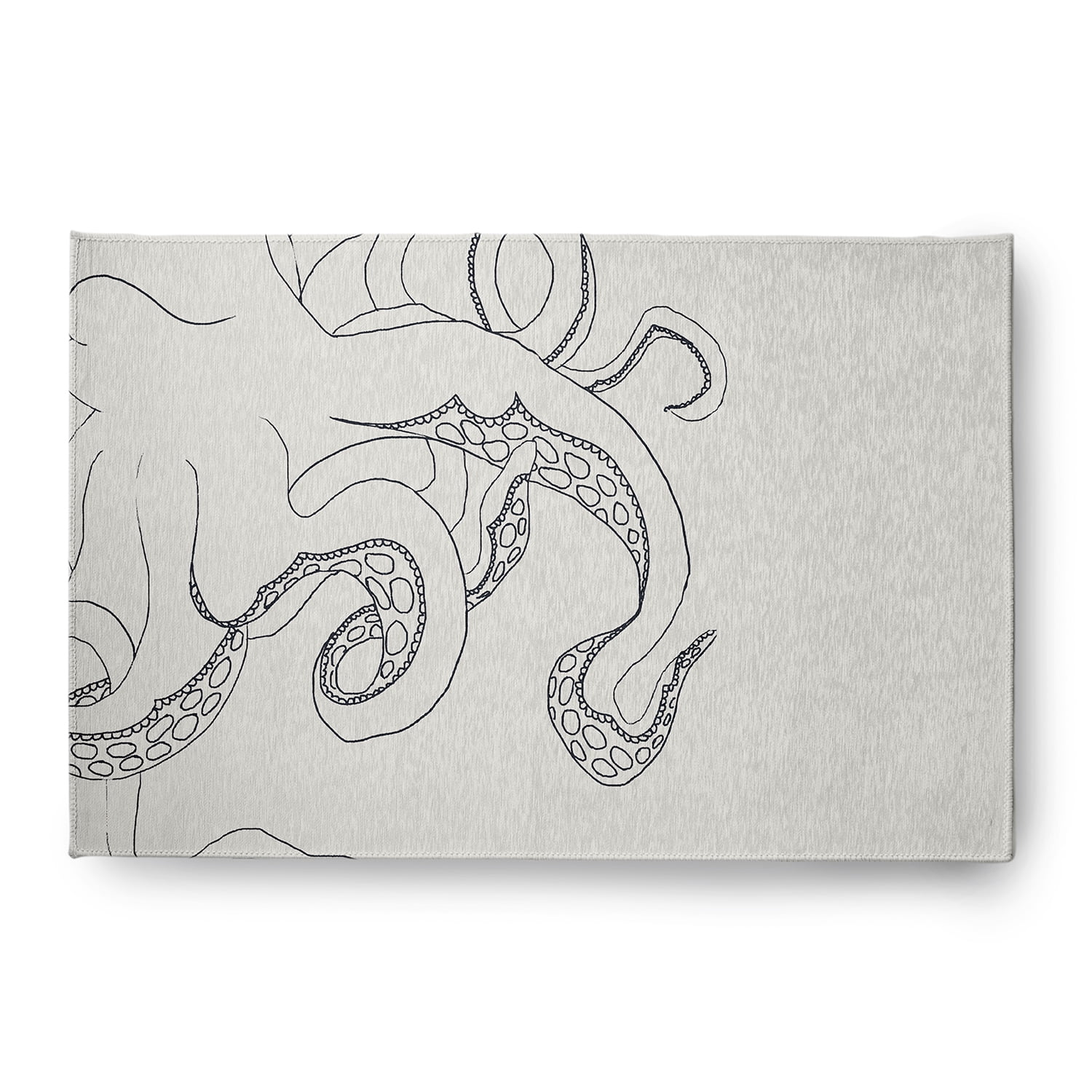 Simply Daisy 4' x 6' Gus Nautical Chenille Rug, White