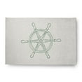 thumbnail image 1 of Simply Daisy 4' x 6' Large Ship Wheel Nautical Chenille Rug, Sage, 1 of 4