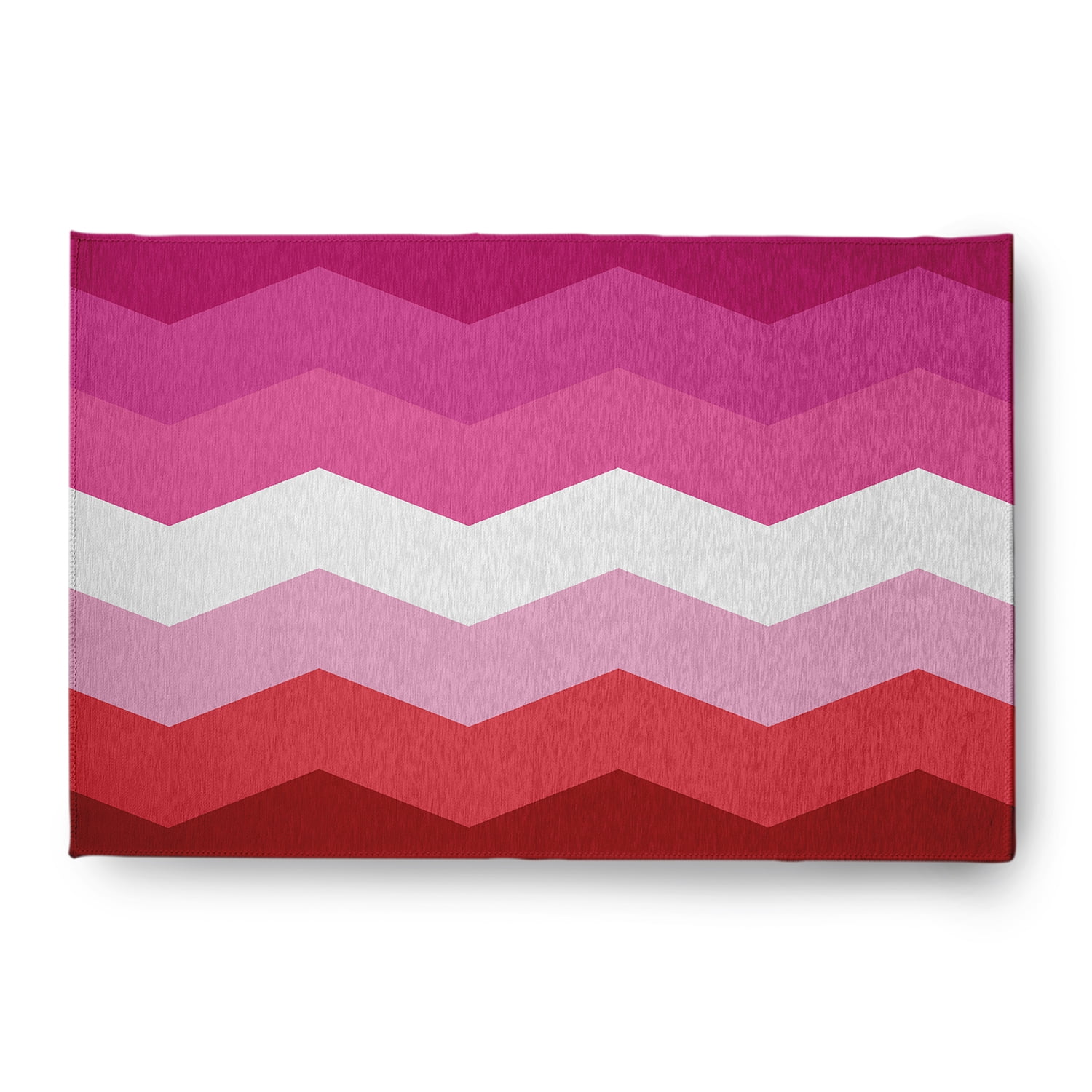 Simply Daisy 4' x 6' Lesbian Chevron Lesbian Chevron Chenille Indoor/Outdoor Rug