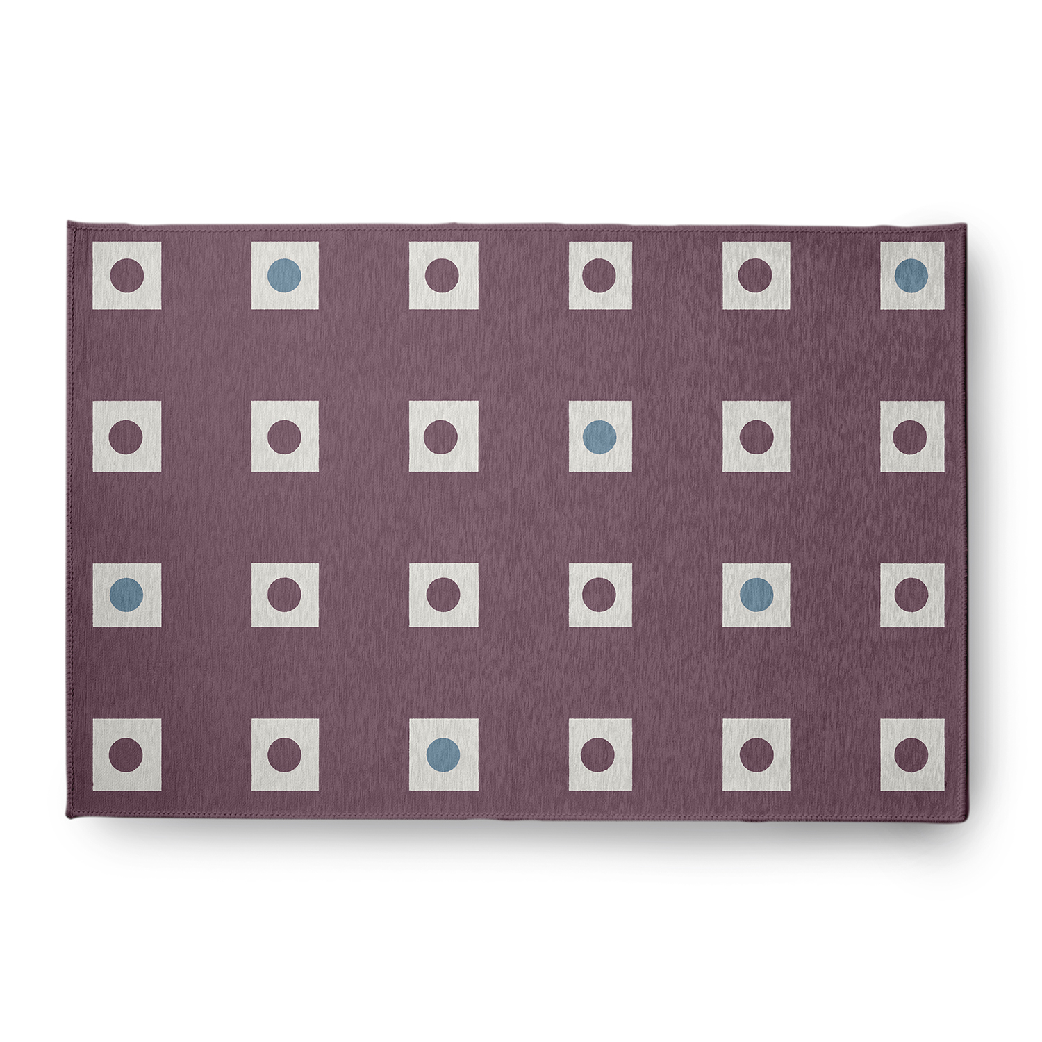 Simply Daisy 4' x 6' Li'l Boxes Chenille Rug, Dusty Purple