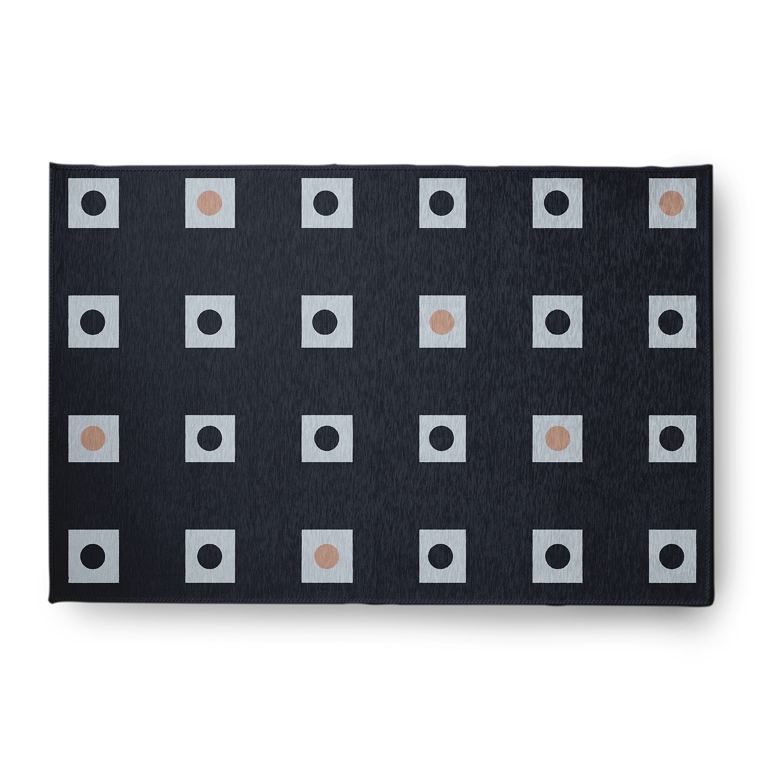 Simply Daisy 4' x 6' Li'l Boxes Chenille Rug, Shark Blue