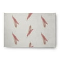 thumbnail image 1 of Simply Daisy 4' x 6' Ligonberry Red Feather Stripe Spring Chenille Indoor/Outdoor Rug, 1 of 3