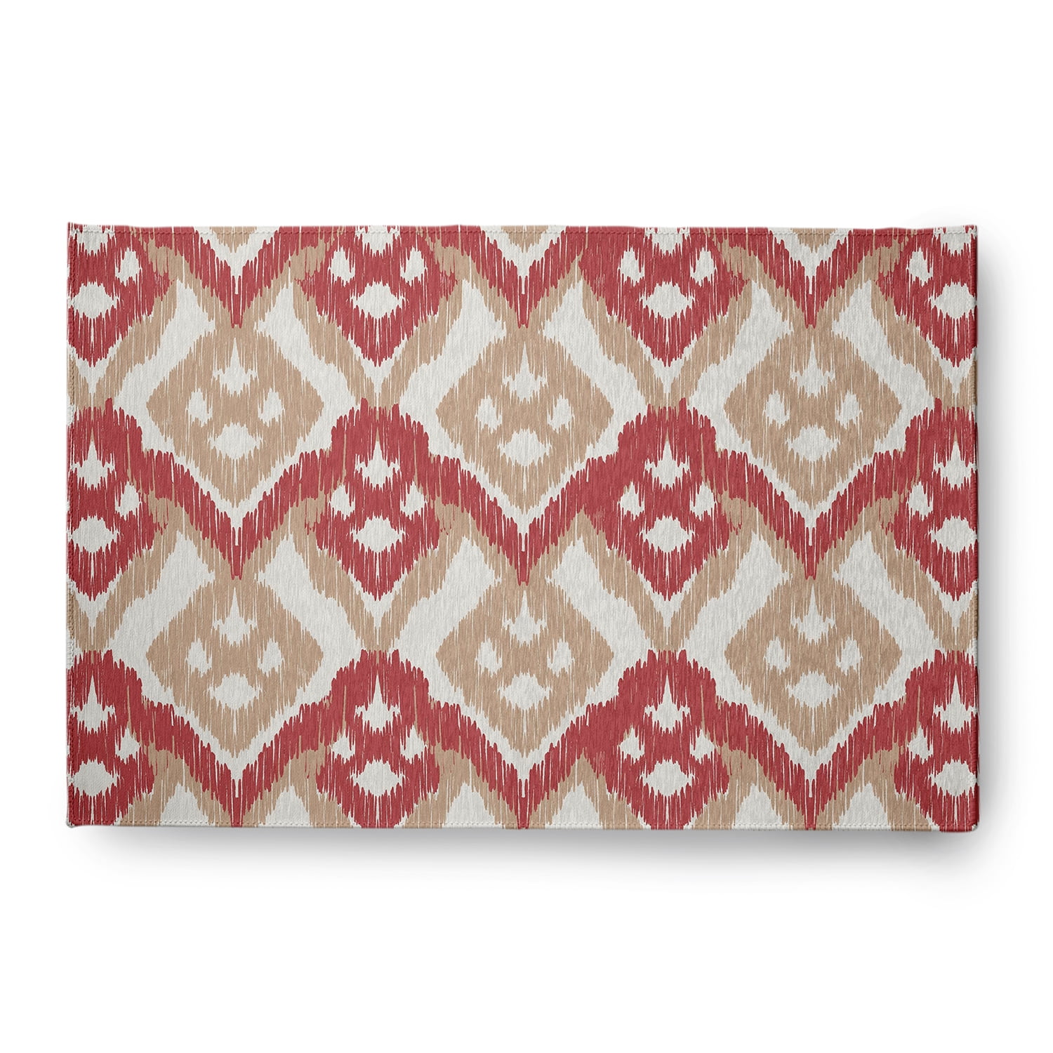 Simply Daisy 4' x 6' Ligonberry Red Hipster Spring Chenille Indoor/Outdoor Rug