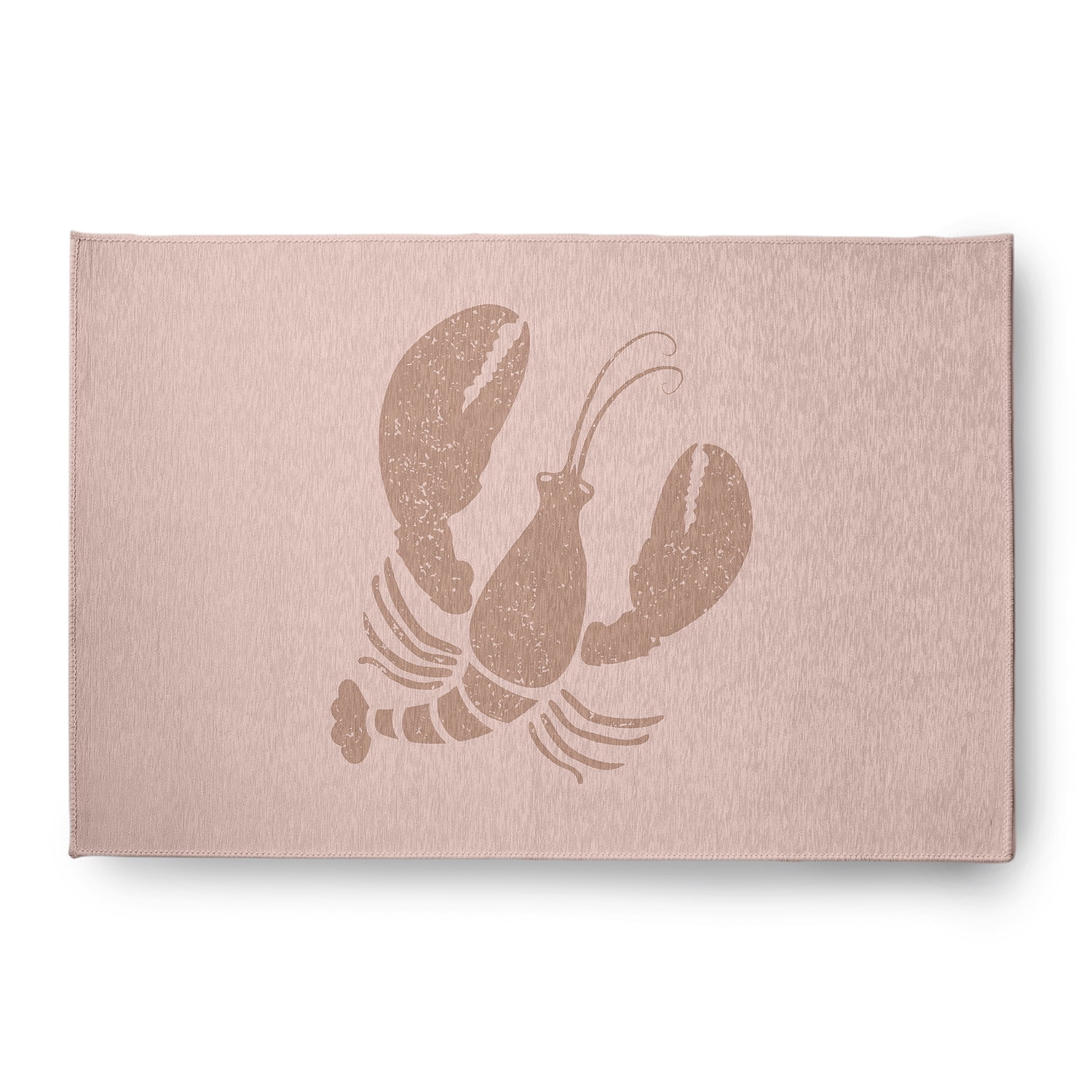Simply Daisy 4' x 6' Lobster Nautical Chenille Rug, Mauve