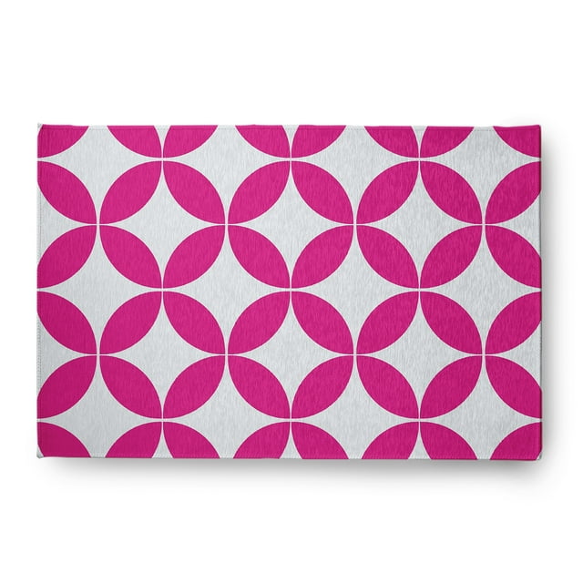 Simply Daisy 4' x 6' Orchid Eye Opener Spring Chenille Indoor/Outdoor Rug