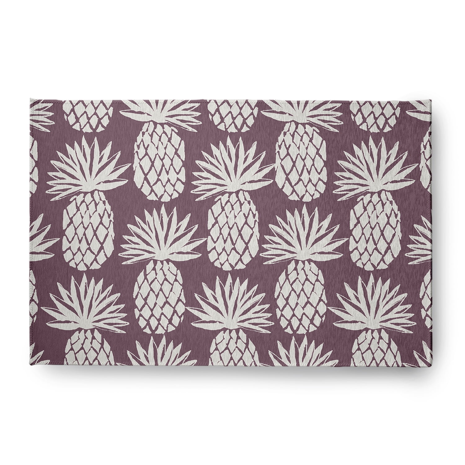 Simply Daisy 4' x 6' Pineapple Pattern Chenille Rug, Dusty Purple