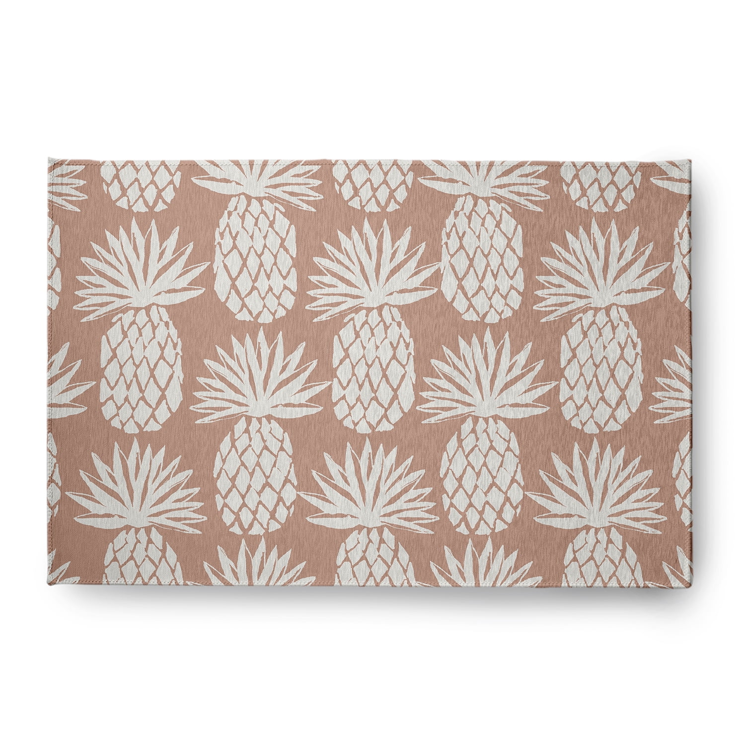 Simply Daisy 4' x 6' Pineapple Pattern Chenille Rug, Mauve