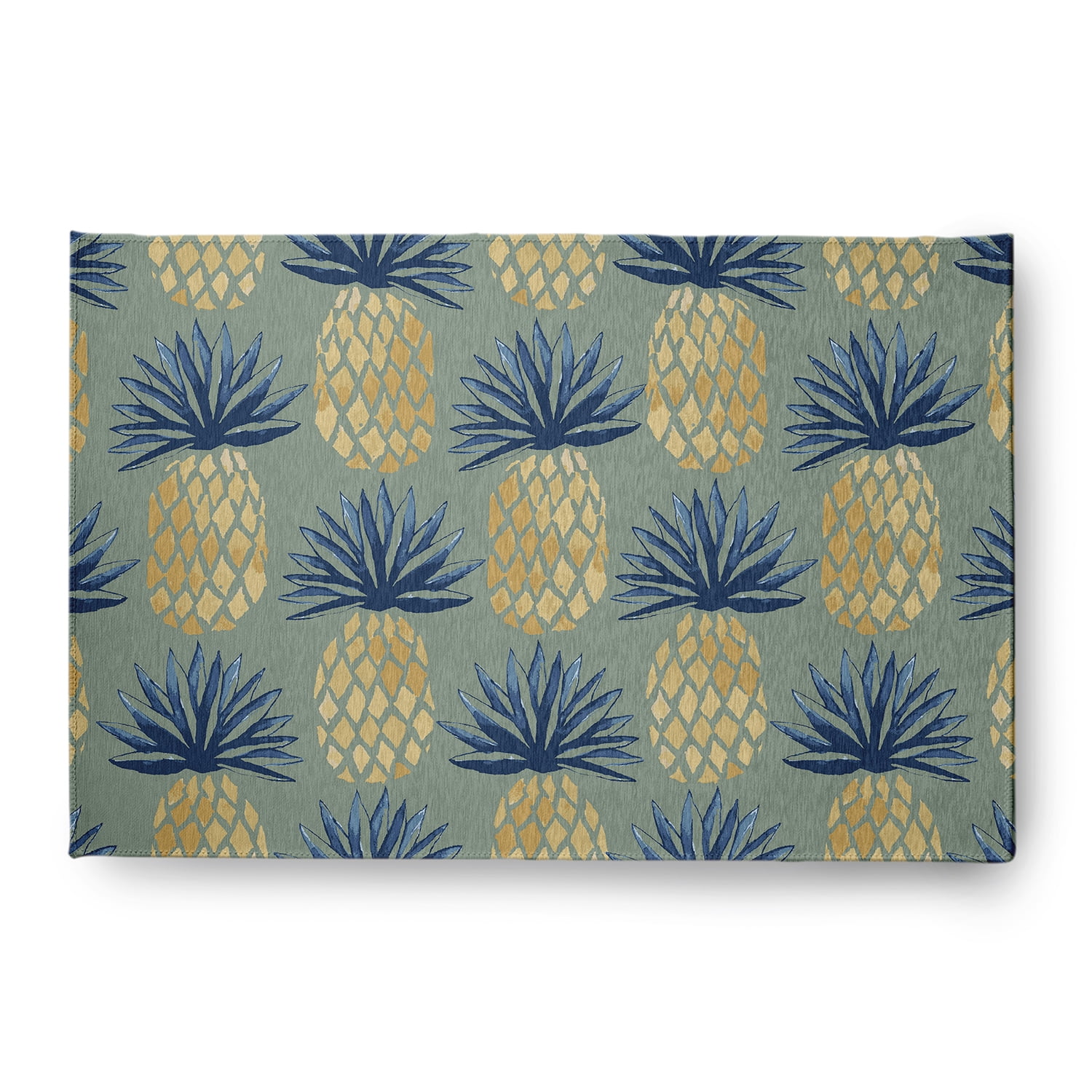 Simply Daisy 4' x 6' Pineapple Stripes Chenille Rug, Sage