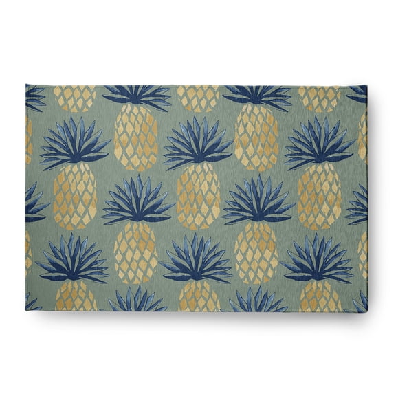 Simply Daisy 4' x 6' Pineapple Stripes Chenille Rug, Sage