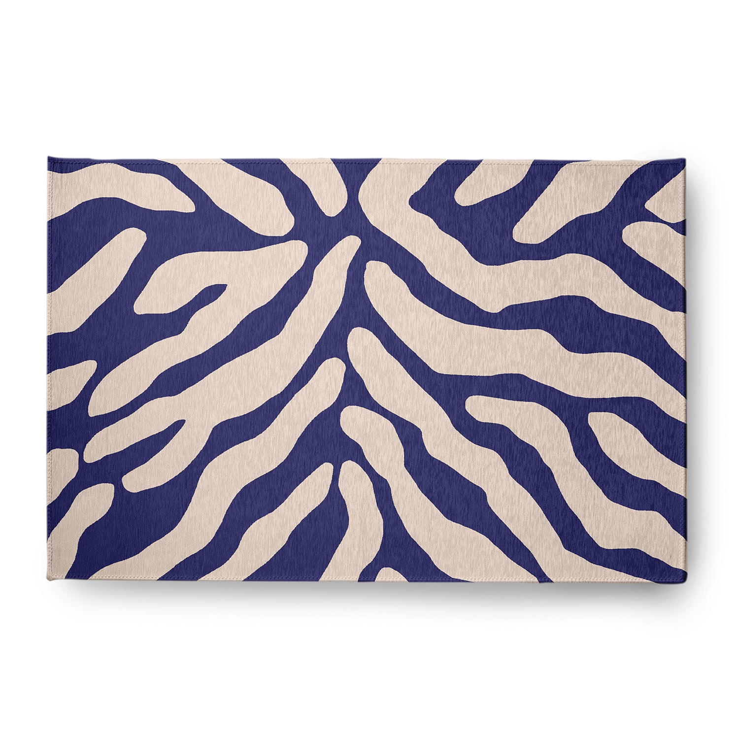 Simply Daisy 4' x 6' Purple Animal Stripe Spring Chenille Indoor/Outdoor Rug