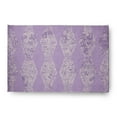 thumbnail image 1 of Simply Daisy 4' x 6' Purple Pyramid Stripe Chenille Indoor/Outdoor Rug, 1 of 3