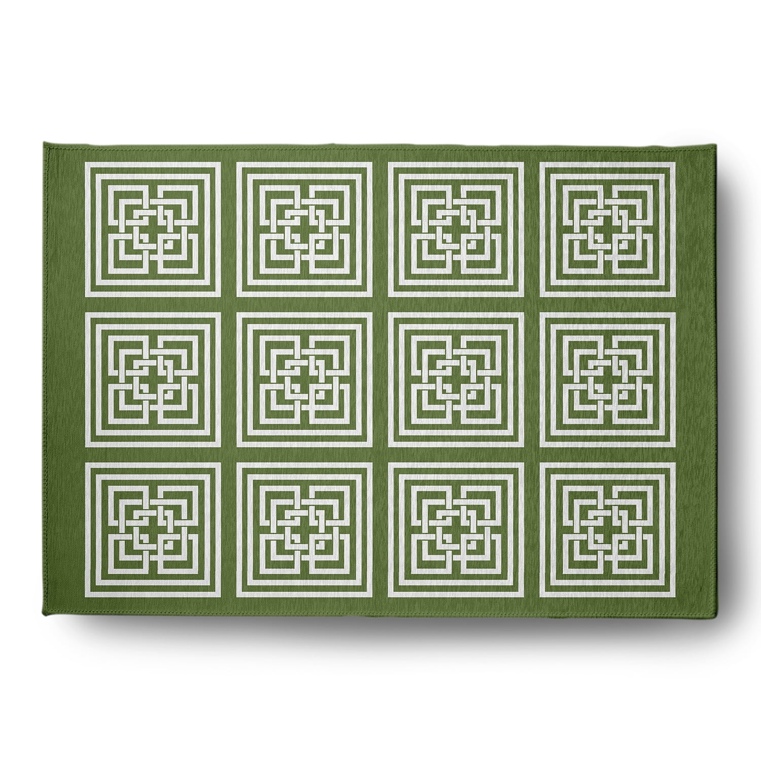 Simply Daisy 4' x 6' Scallion Greek New Key Indoor/outdoor Rug