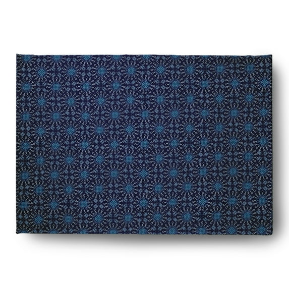 Simply Daisy 4' x 6' Spring Navy Sun Tile Indoor/outdoor Rug