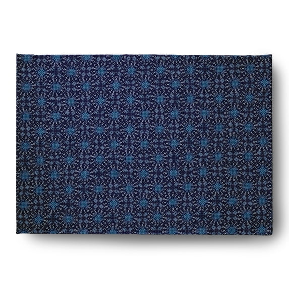 Simply Daisy 4' x 6' Spring Navy Sun Tile Rug