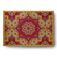 thumbnail image 1 of Simply Daisy 4' x 6' Sunny Mustard Shawl Indoor/outdoor Rug, 1 of 1