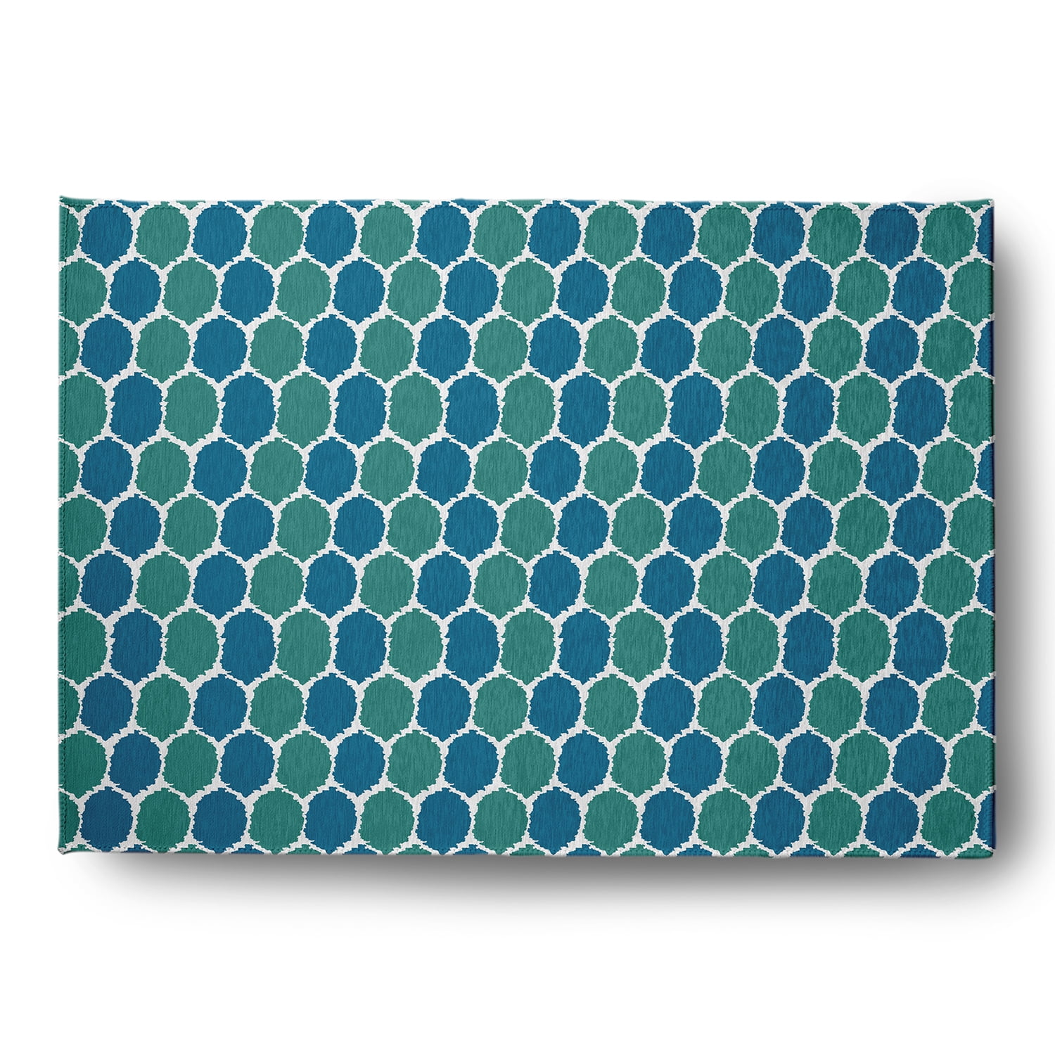 Simply Daisy 4' x 6' Unreal Teal Geometric Indoor/outdoor Rug