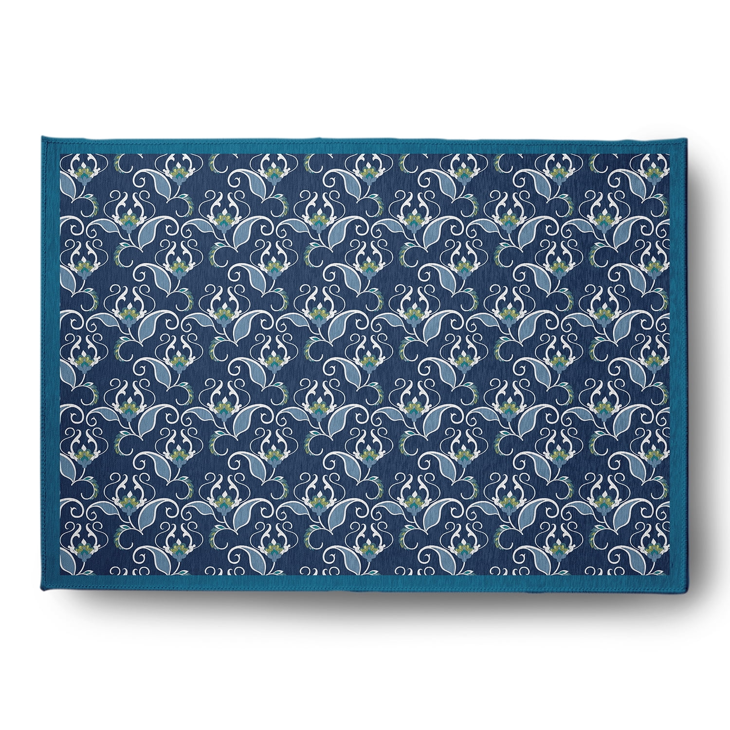 Simply Daisy 4' x 6' Unreal Teal West IndiesIndoor/outdoor Rug
