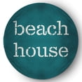 thumbnail image 1 of Simply Daisy 5' Round Beach House Nautical Chenille Rug, Ocean Teal, 1 of 4