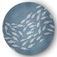 thumbnail image 1 of Simply Daisy 5' Round Escuela Nautical Chenille Rug, Dusty Smoke, 1 of 4