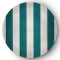 thumbnail image 1 of Simply Daisy 5' Round Graduated Stripe Chenille Rug, Ocean Teal, 1 of 4
