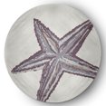 thumbnail image 1 of Simply Daisy 5' Round Large Starfish Nautical Chenille Rug, Dusty Purple, 1 of 4