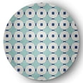 thumbnail image 1 of Simply Daisy 5' Round Light Blue Button Up Spring Chenille Indoor/Outdoor Rug, 1 of 4