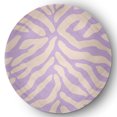 thumbnail image 1 of Simply Daisy 5' Round Lilac Animal Stripe Spring Chenille Indoor/Outdoor Rug, 1 of 4