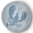 thumbnail image 1 of Simply Daisy 5' Round Lobster Nautical Chenille Rug, Dusty Smoke, 1 of 4