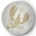 thumbnail image 1 of Simply Daisy 5' Round Lobster Nautical Chenille Rug, White and White, 1 of 4
