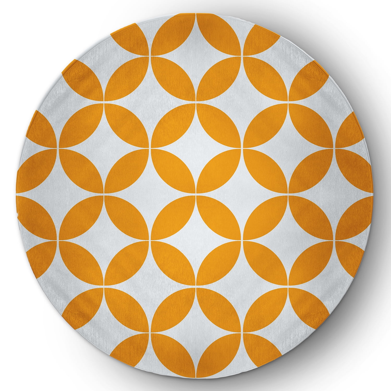 Simply Daisy 5' Round Mango Eye Opener Spring Chenille Indoor/Outdoor Rug