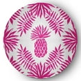 thumbnail image 1 of Simply Daisy 5' Round Orchid Pineapple Leaves Spring Chenille Indoor/Outdoor Rug, 1 of 4