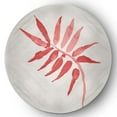thumbnail image 1 of Simply Daisy 5' Round Pink Frond Spring Chenille Indoor/Outdoor Rug, 1 of 4