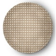 thumbnail image 1 of Simply Daisy 5' round Caramel Rattan Geometric Rug, 1 of 5