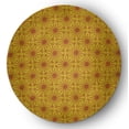 thumbnail image 1 of Simply Daisy 5' round Mustard Sun Tile Indoor/outdoor Rug, 1 of 1