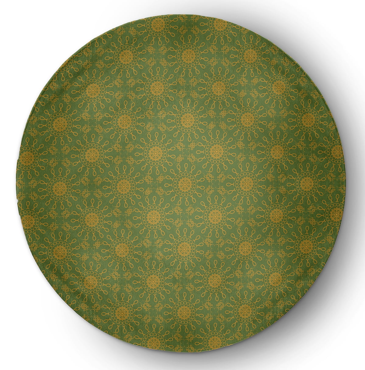 Simply Daisy 5' round Scallion Sun Tile Indoor/outdoor Rug