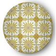 thumbnail image 1 of Simply Daisy 5' round Sunny Mustard Chaney Rug, 1 of 5