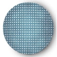 thumbnail image 1 of Simply Daisy 5' round Unreal Teal Rattan Geometric Rug, 1 of 5