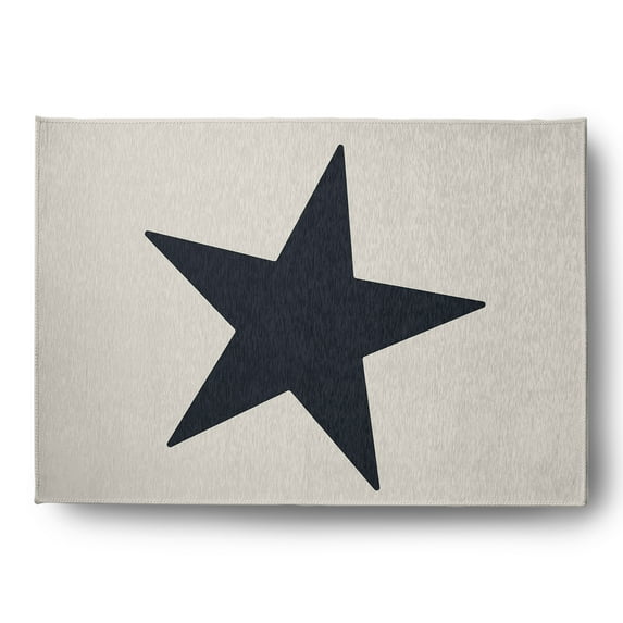 Simply Daisy 5' x 7' Big Star Chenille Rug, Shark Blue
