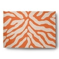 thumbnail image 1 of Simply Daisy 5' x 7' Blood Orange Animal Stripe Spring Chenille Indoor/Outdoor Rug, 1 of 4