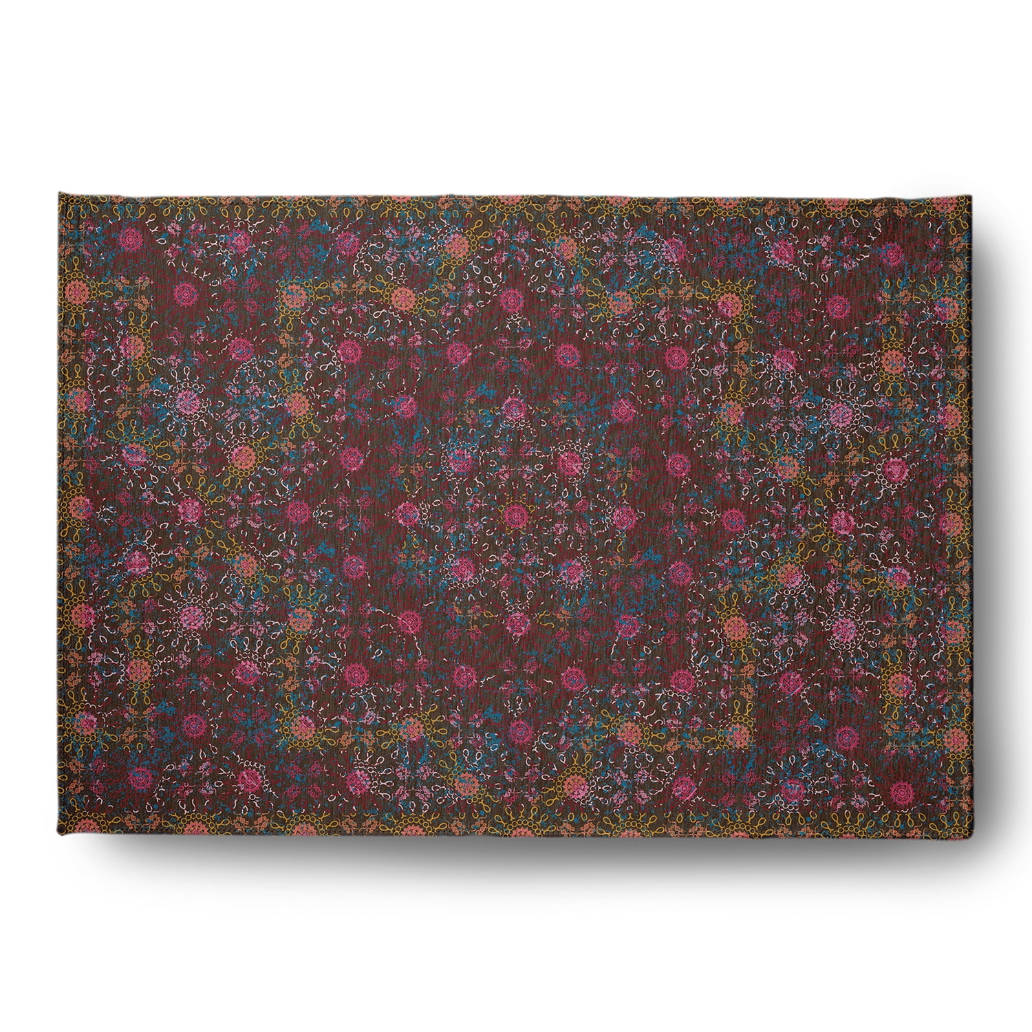 Simply Daisy 5' x 7' Brown Layered Sun Tile Indoor/outdoor Rug