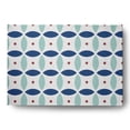thumbnail image 1 of Simply Daisy 5' x 7' Dark Cobalt Blue Geometric Spring Chenille Rug, 1 of 5