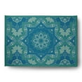 thumbnail image 1 of Simply Daisy 5' x 7' Desert Turquoise Shawl Indoor/outdoor Rug, 1 of 1